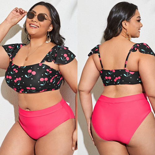 Damen Tankini-Set mit voluminösen Rüschendetails und hochwertigem Schnitt Drune