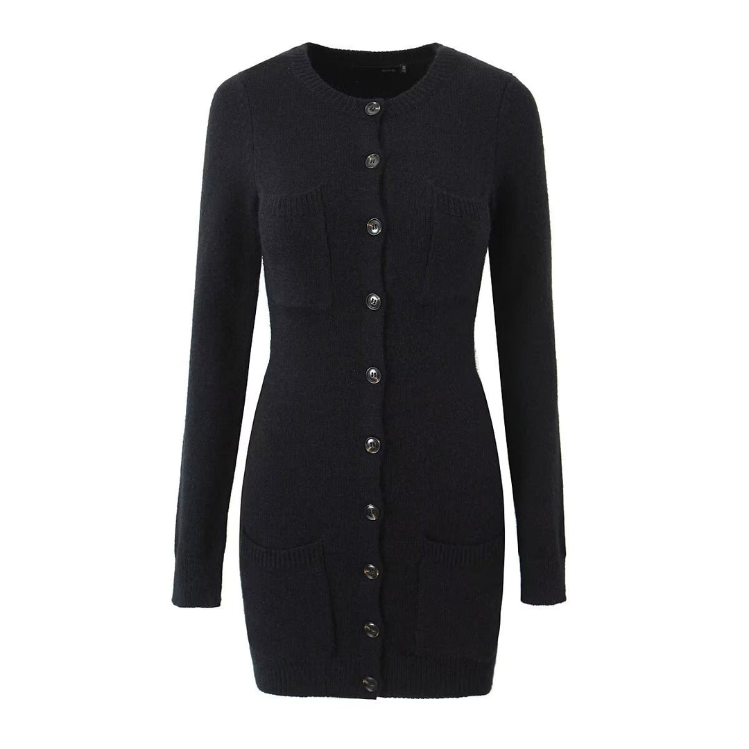 Damen Strickjacke mit knöpfbarem Frontverschluss und praktischen Taschen Drune