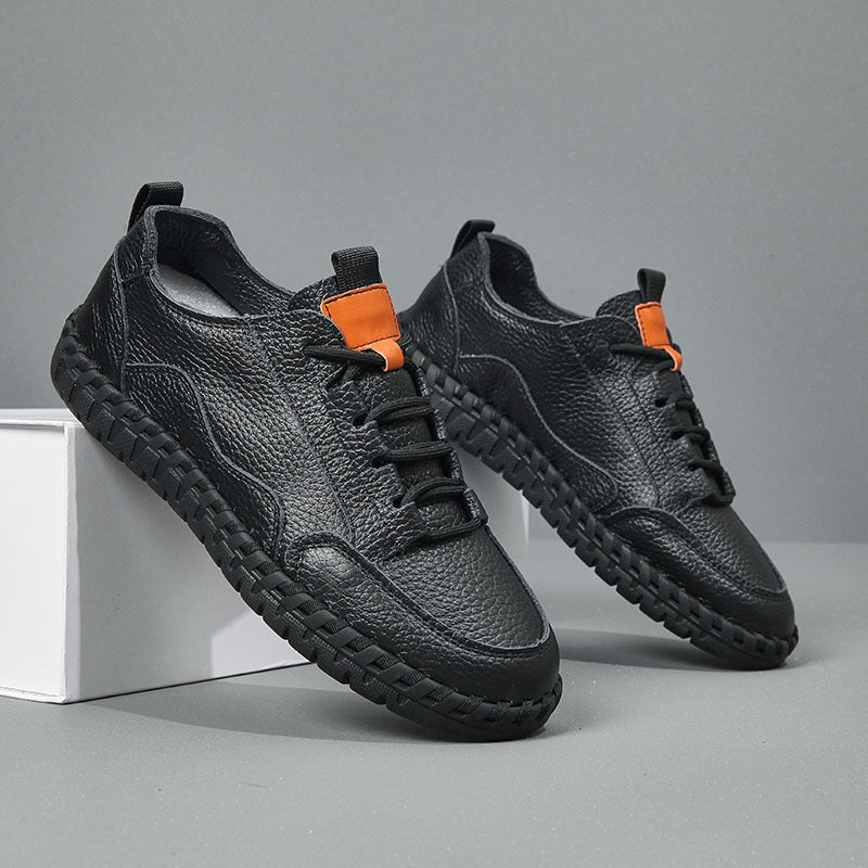 Herren Freizeit Leder Sneakers Drune