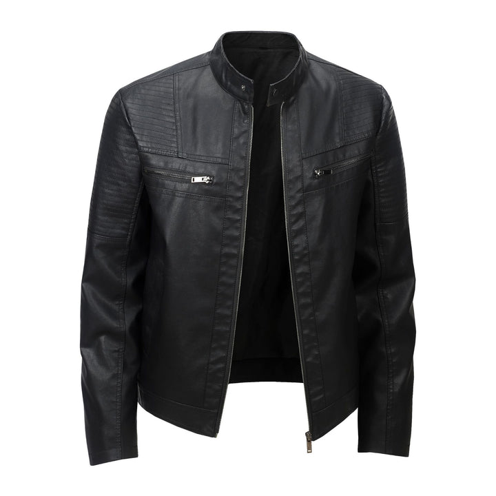 Herren Modische und hochwertige Lederjacke Drune