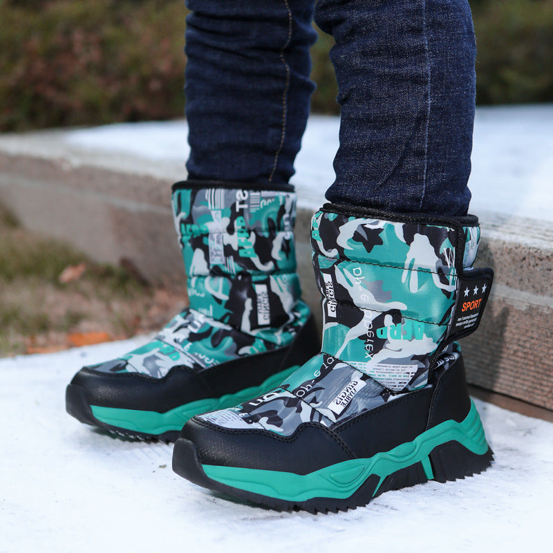 Damen Sportliche Winterstiefel mit rutschfester Sohle und isolierendem Futter Drune