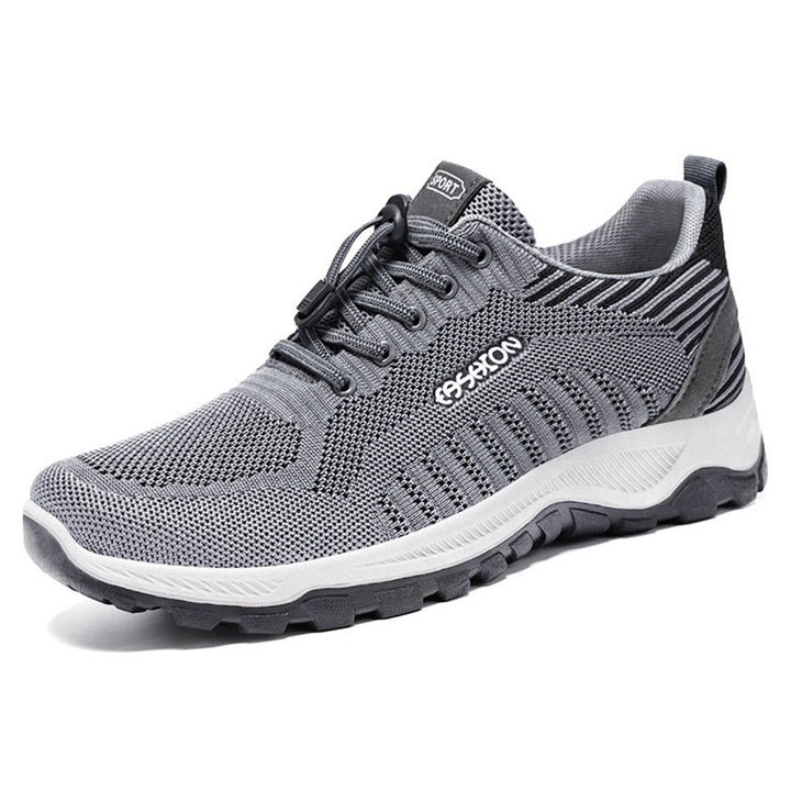 Herren nan flexible Mesh-Trailrunner mit stoßdämpfender EVA-Zwischensohle, Schnellzug-Schnürung und griffiger Outdoor-Profilsohle Drune
