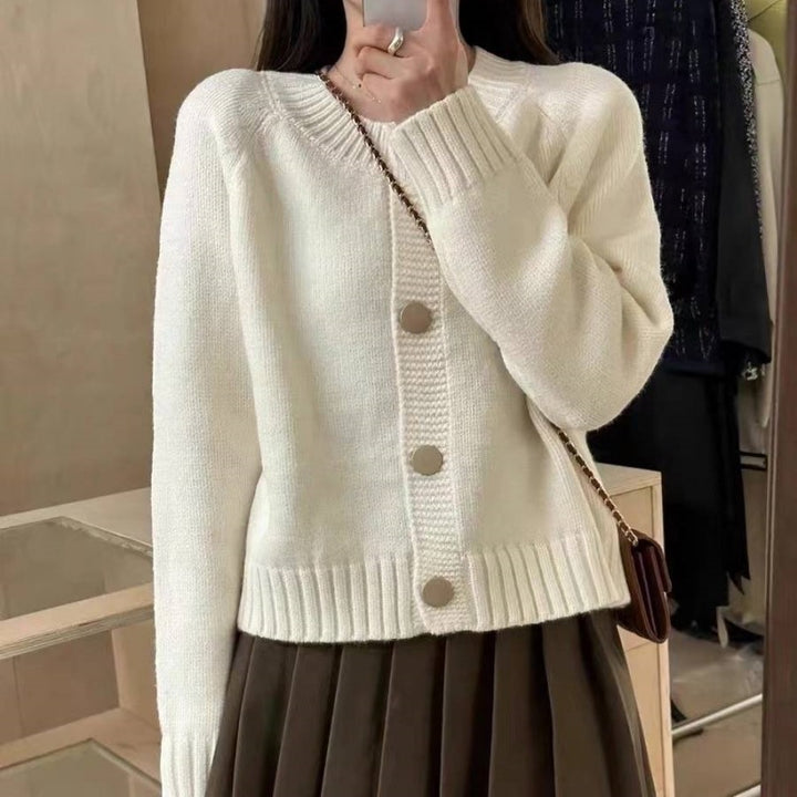 Damen Strickjacke mit Knopfdetails und lässigem Schnitt Drune