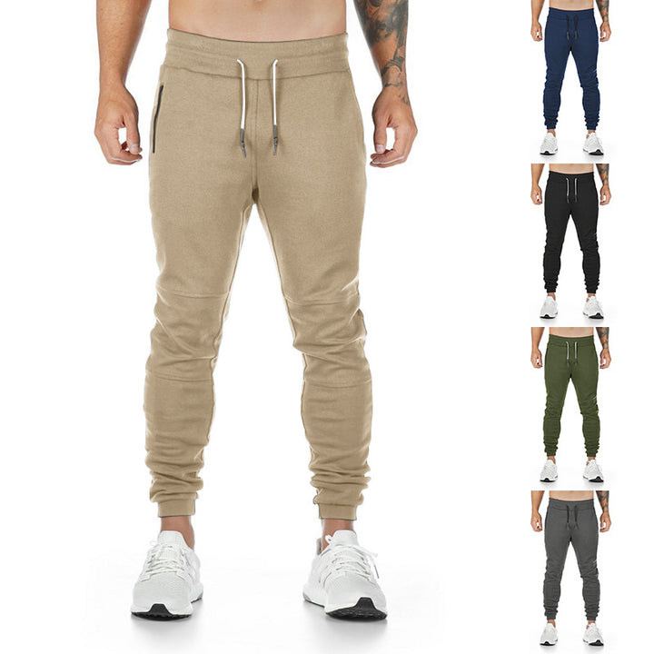 Herren Tapered-Sweat-Jogger mit Knie‑Paneel, verdeckten Reißverschlusstaschen & Komfortbund Drune