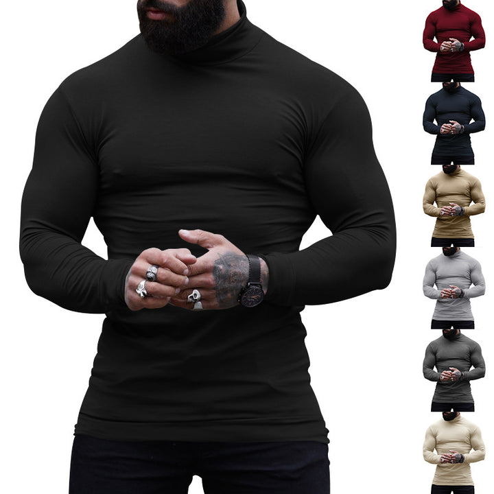 Herren stylischer Rollkragenpullover aus weichem, elastischem Material Drune