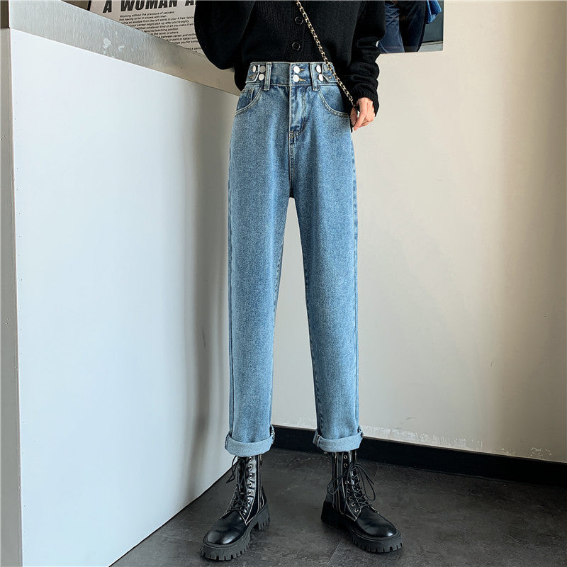 Damen Hochtaillierte Chinohose mit seitlichen Taschen Drune