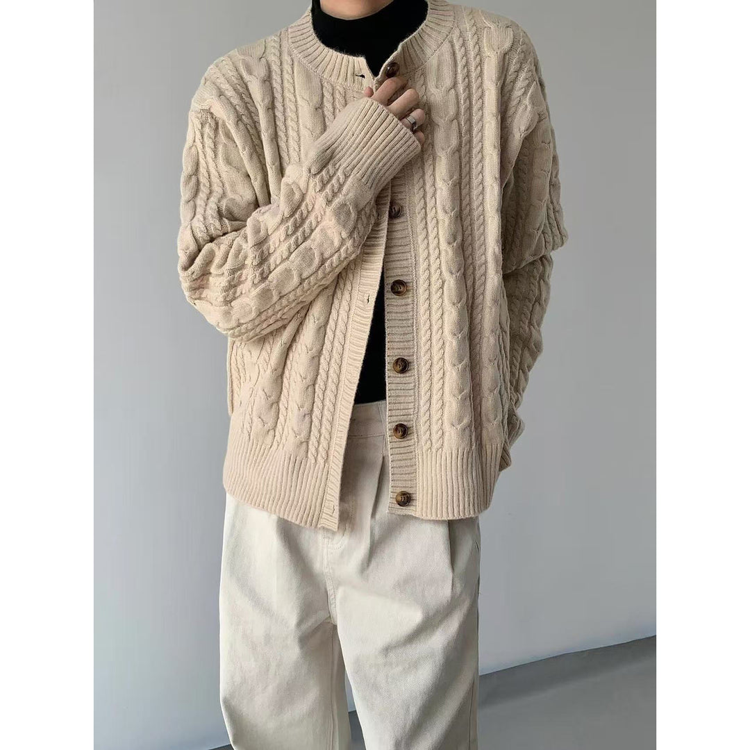 Damen Modische Strickjacke mit Knopfdetails Drune