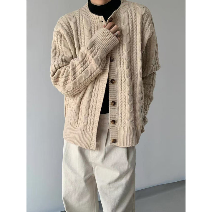 Damen Modische Strickjacke mit Knopfdetails Drune