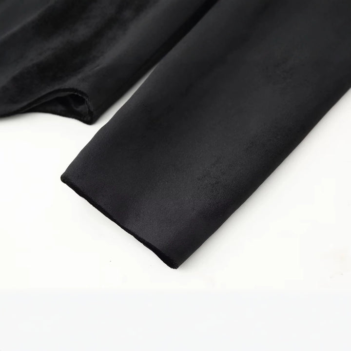Damen Asymmetrische Kurzjacke mit Stehkragen, Kordelverschlüssen und Quasten-Saum Drune