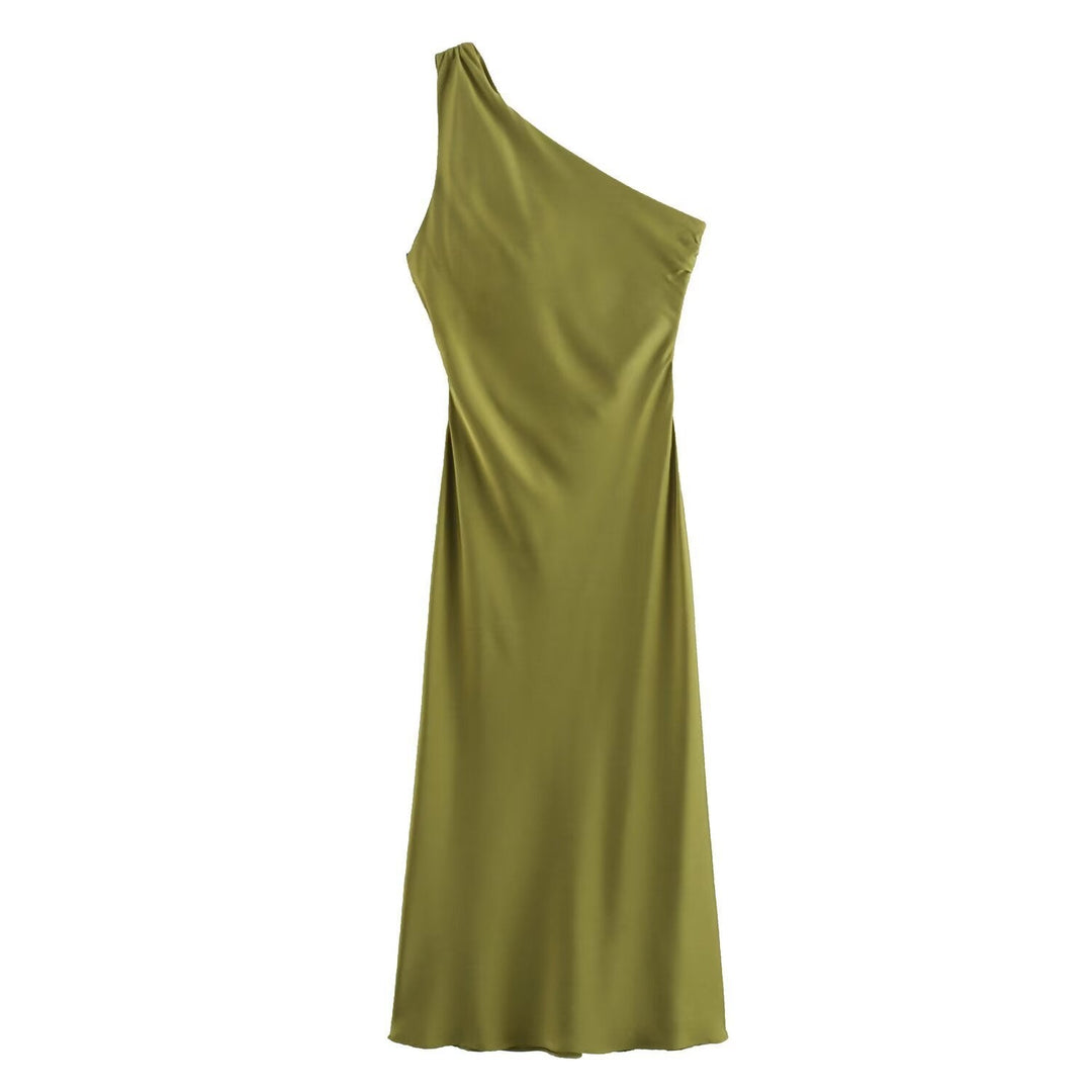 Damen Dekoratives Seidenkleid Drune