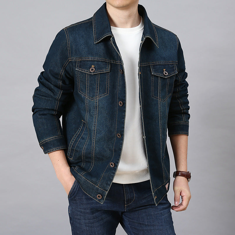 Herren Klassische Jeansjacke Drune