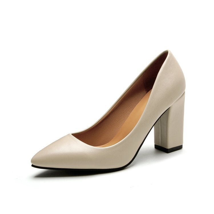 Damen elegante High Heels mit blockiertem Absatz Drune
