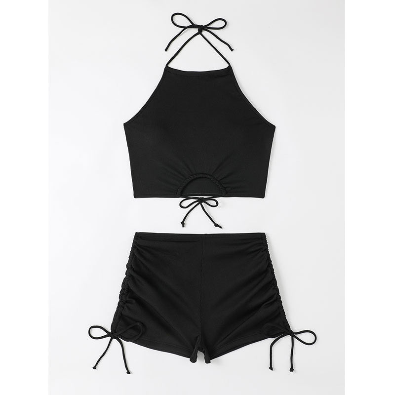 Damen Freizeit-Bikini-Set mit Raffungen Drune