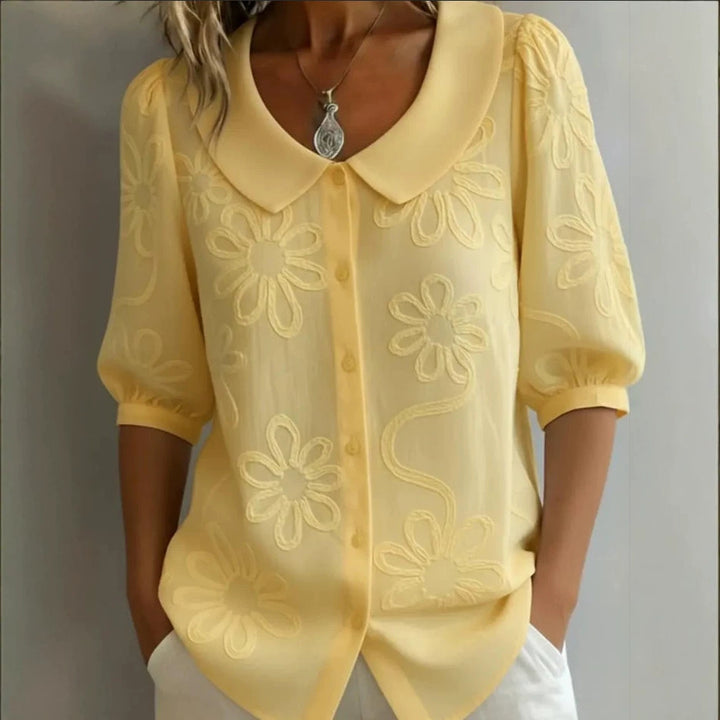 Damen Bluse mit floralem Muster Drune