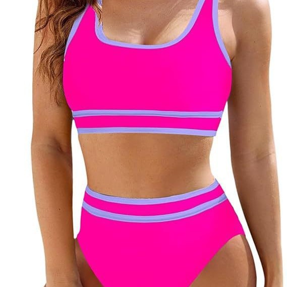 Damen Hochtailliertes Sport-Bikini-Set Drune