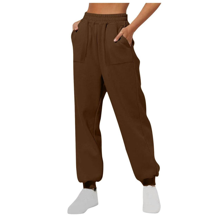 Damen lässige Freizeithose mit hohem Bund Drune