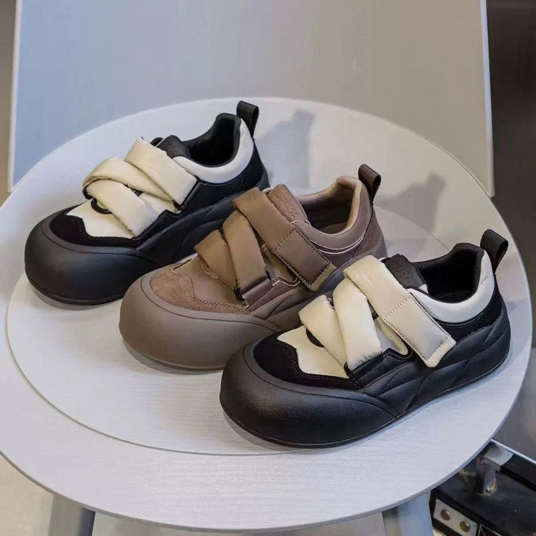 Damen Sneakers mit doppeltem Klettverschluss und modischem Design Drune