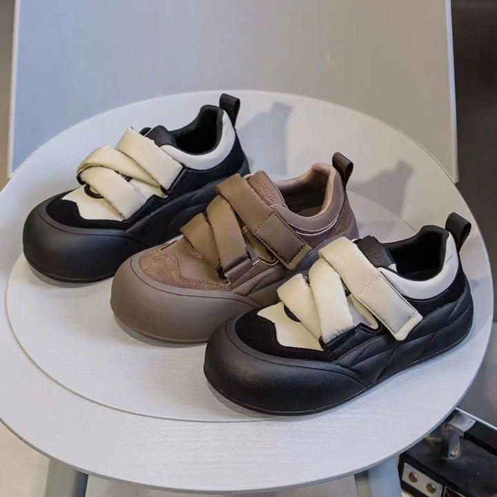 Damen Sneakers mit doppeltem Klettverschluss und modischem Design Drune