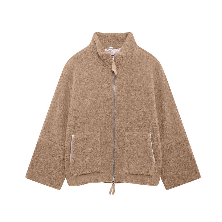 Damen Kuschelige Fleecejacke Drune