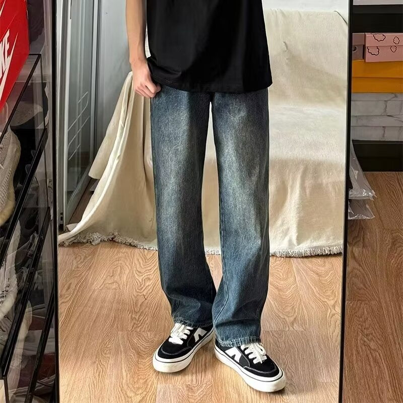 Herren Modische Weite Jeans Drune