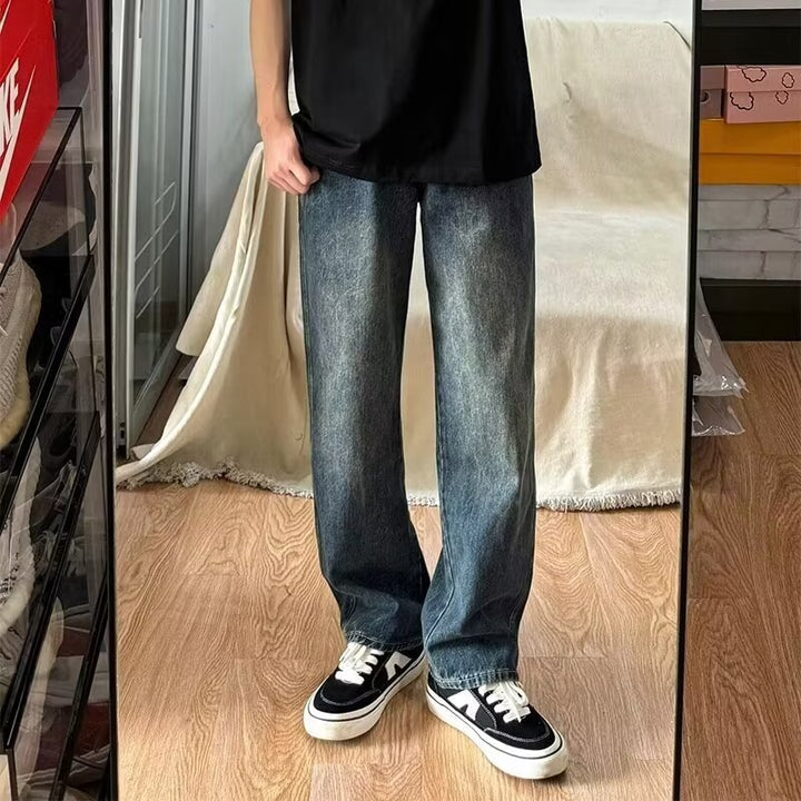 Herren Modische Weite Jeans Drune