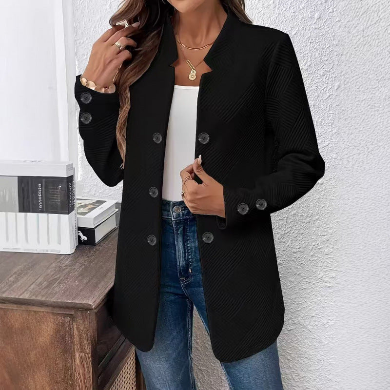 Damen Taillierter Longblazer mit strukturierter Stepp-Optik Drune