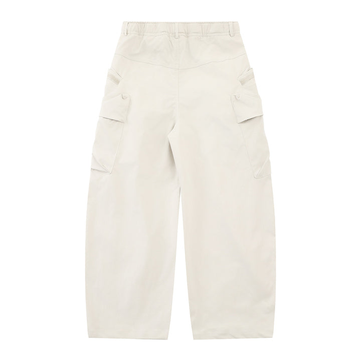 Damen Weite Cargo‑Culotte mit aufgesetzten Taschen und integriertem Webbing‑Gürtel Drune