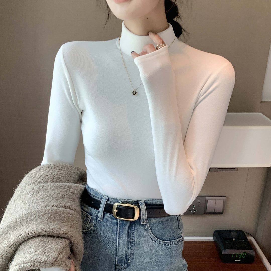 Damen Langarmshirt mit hohem Kragen Drune 1787619958