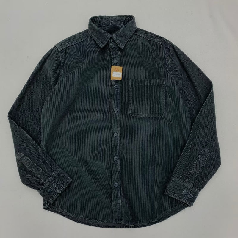 Herren Lässige Kord-Hemdjacke Drune