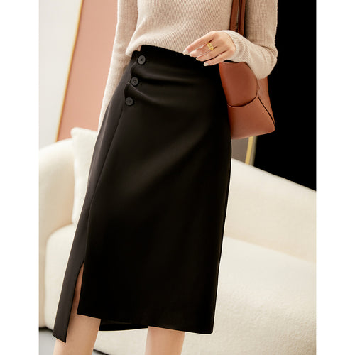 Damen Eleganter, taillierter Midi-Rock Drune