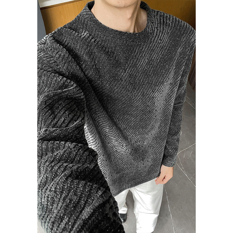 Herren Modischer Oversized Pullover Drune