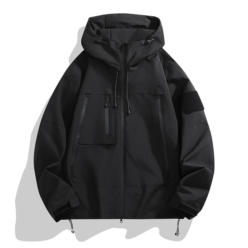 Drune | Herren Funktionswinddichte Cargo Jacke