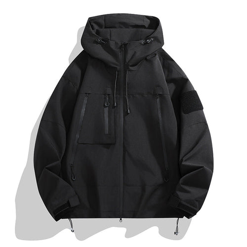 Drune | Herren Funktionswinddichte Cargo Jacke