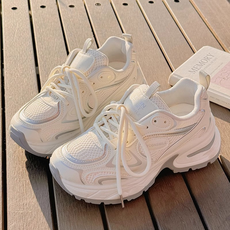 Damen Sportliche Sneakers mit atmungsaktivem Obermaterial und dämpfender Sohle Drune