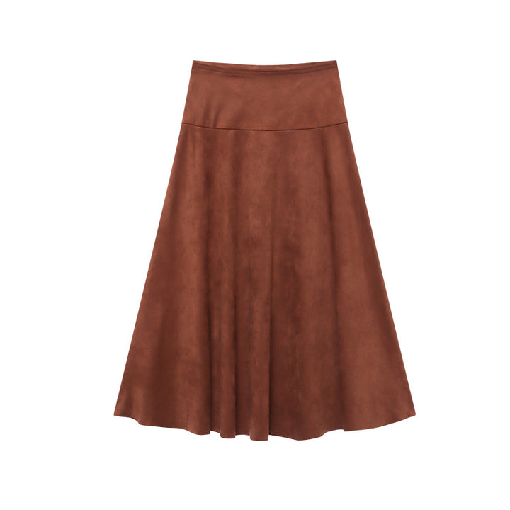 Damen eleganter Bodenteil aus weichem Material mit weitem Schnitt Drune