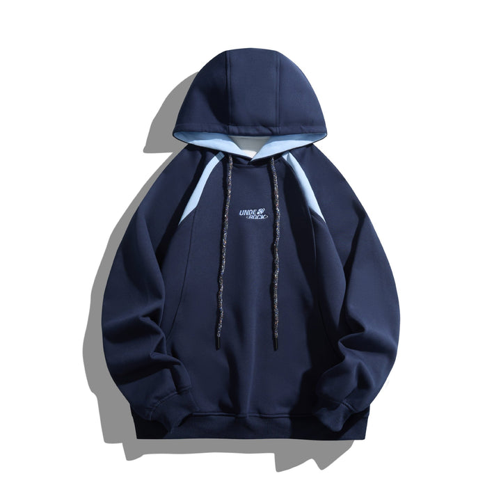 Unisex Kapuzenpullover im Oversize-Sweatstil mit kontrastgefütterter Kapuze Drune