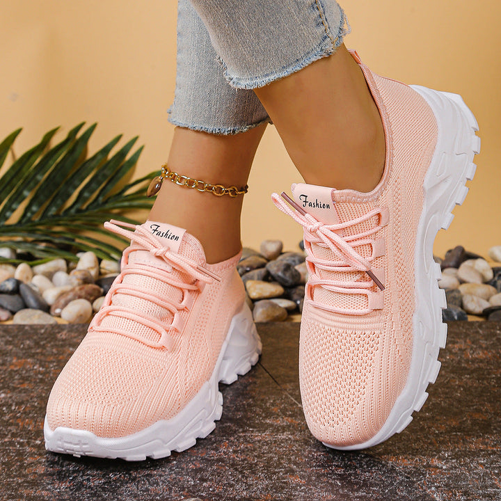 Damen Sportliche Mesh Sneakers mit dämpfender Sohle und atmungsaktiver Konstruktion Drune