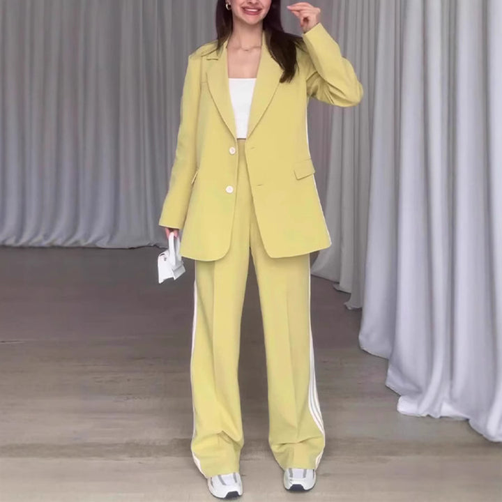 Damen elegantes Blazer-Ensemble mit sportlichen Akzenten Drune