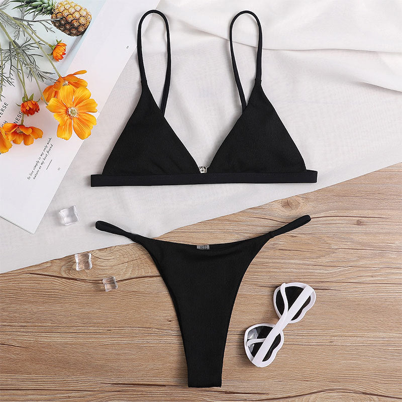 Damen Triangel-Bikinioberteil mit verstellbaren Trägern Drune
