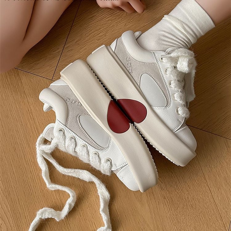 Damen modische Sneaker mit dämpfender Plateau-Sohle und stylischen Akzenten Drune
