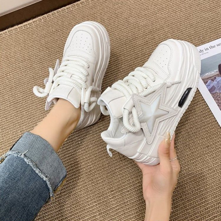 Damen Sportliche Sneakers mit modischem Sternen-Motiv und innovativer Dämpfung Drune