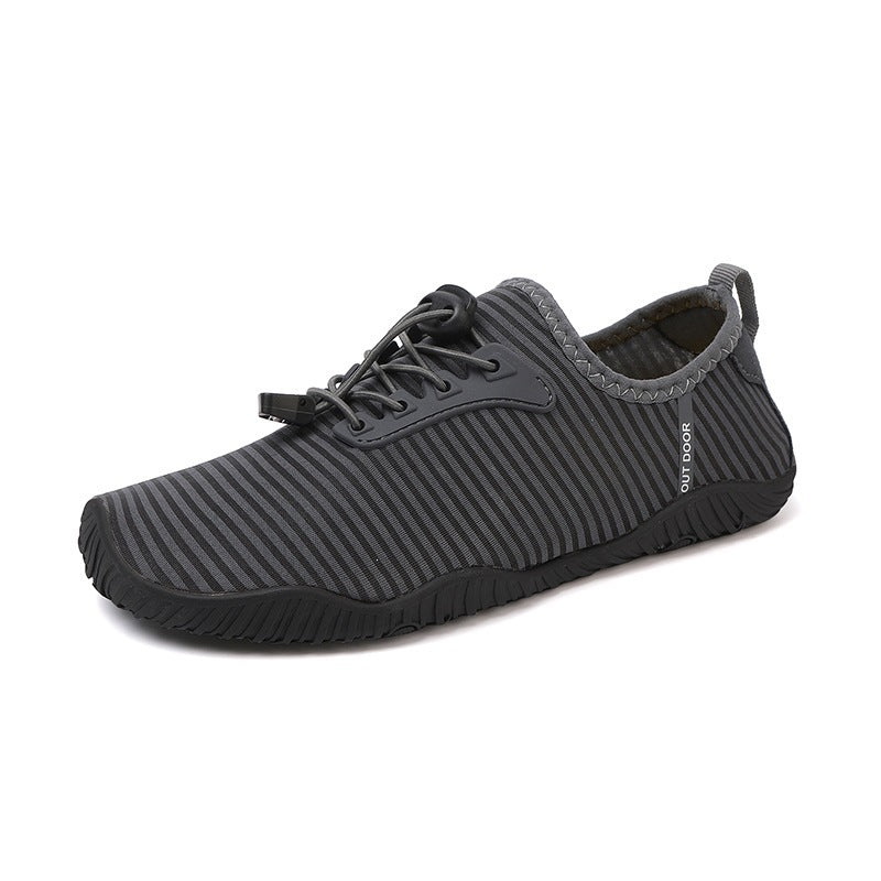 Damen Atmungsaktive Strick-Freizeitschuhe mit rutschfester Flexsohle und Schnell-Lacing Drune