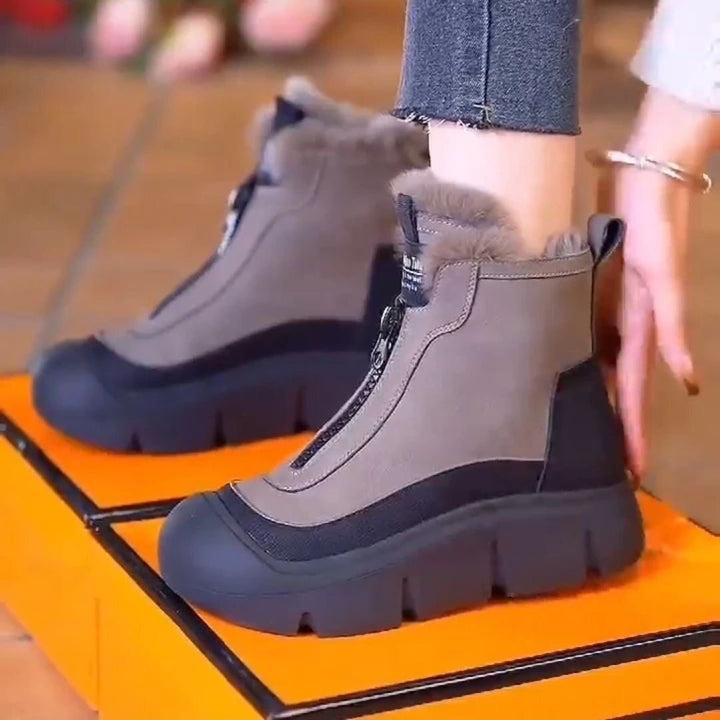 Damen Modische und wasserdichte Winterstiefel Drune