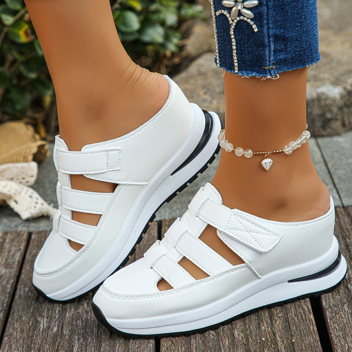 Damen Sportliche Wedge-Sandaletten mit verstellbaren Riemen und rutschfester Sohle Drune
