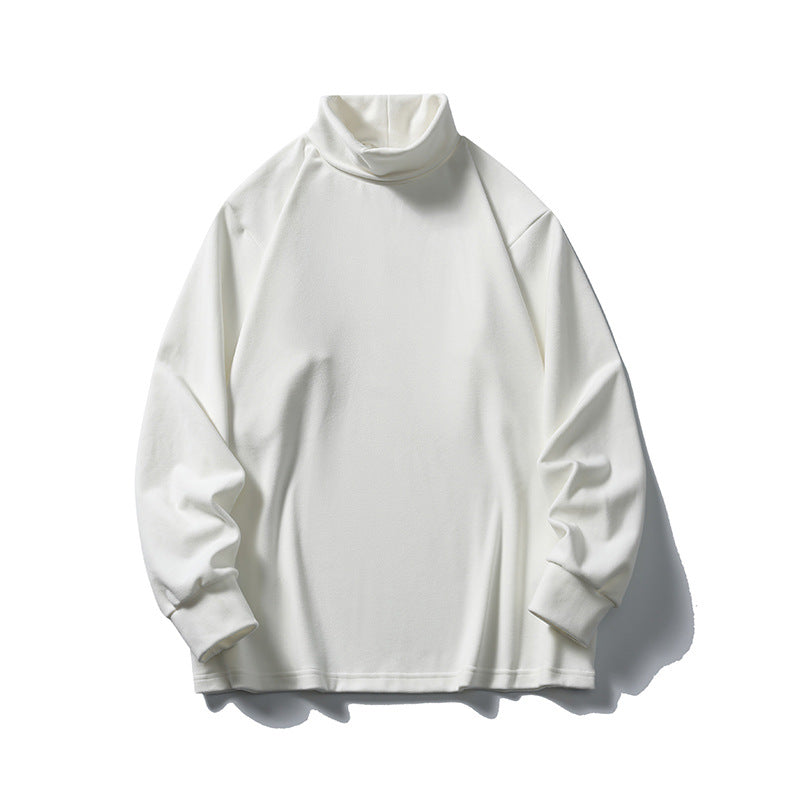 Unisex Oversize-Halbrollkragenpullover aus feinem Jersey mit Raglanärmeln und gerippten Bündchen Drune