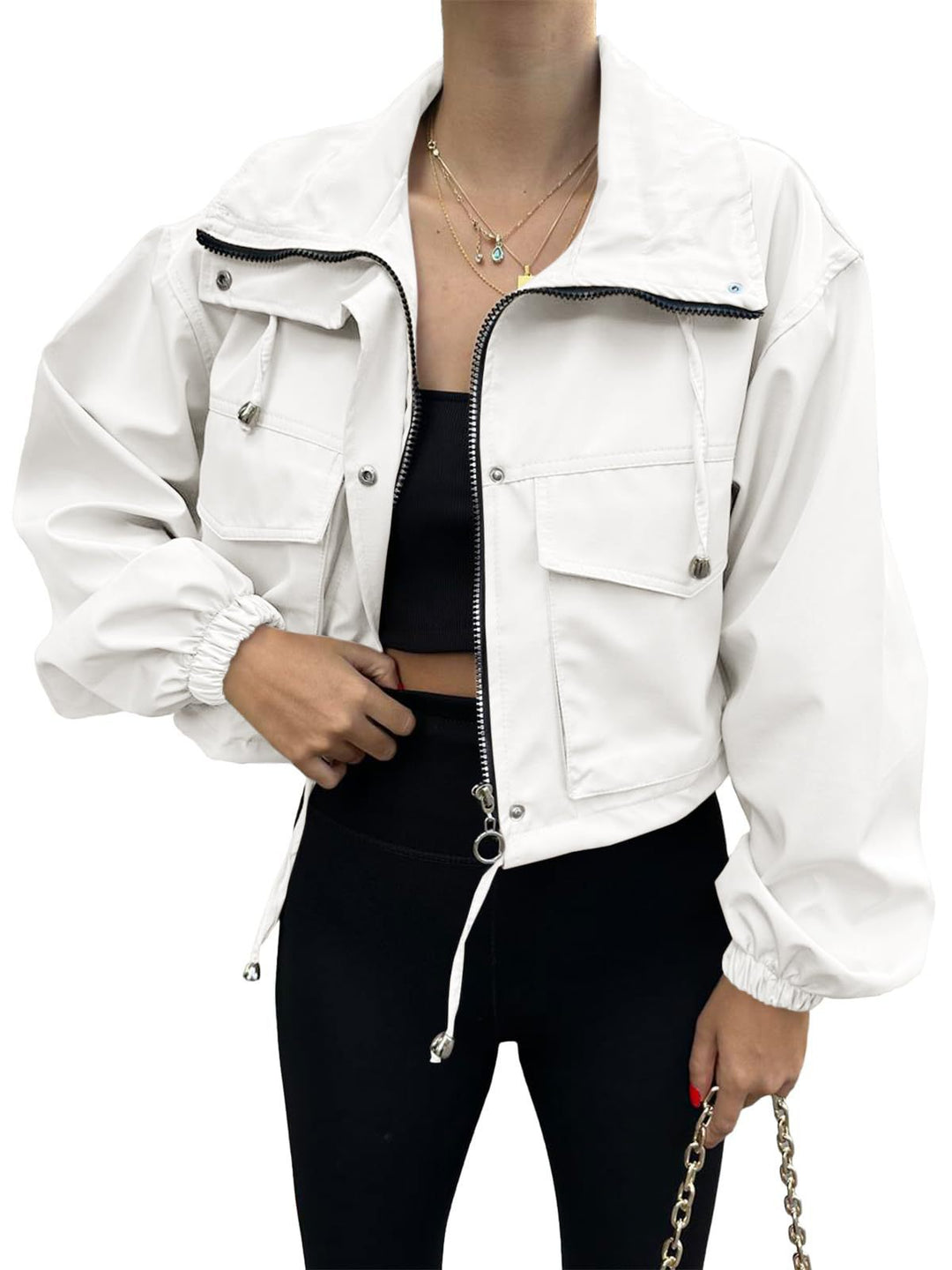 Damen Modische und sportliche Kurzjacke