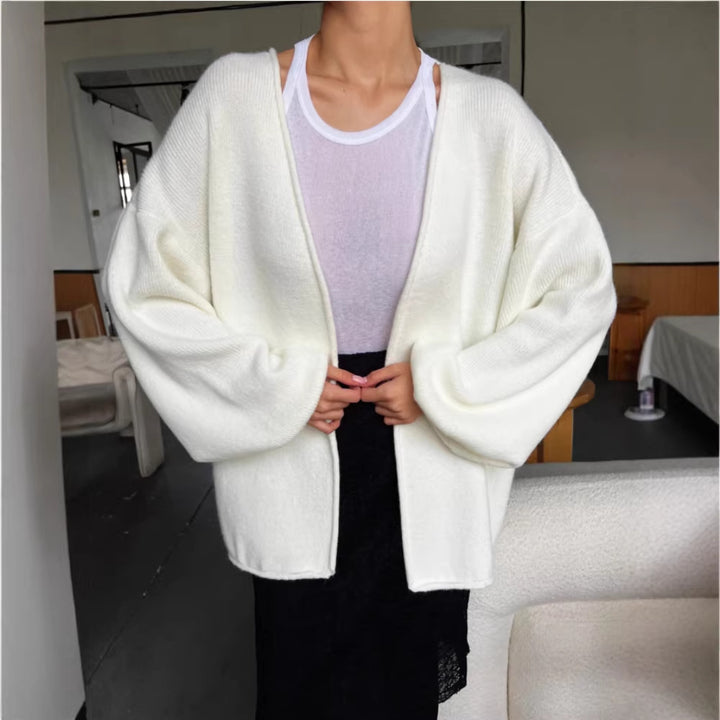 Damen Gemütlicher Oversized Strickcardigan Drune