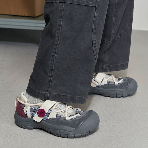 Damen Freizeitschuhe mit verstellbarem Klettverschluss und rutschfester Sohle Drune