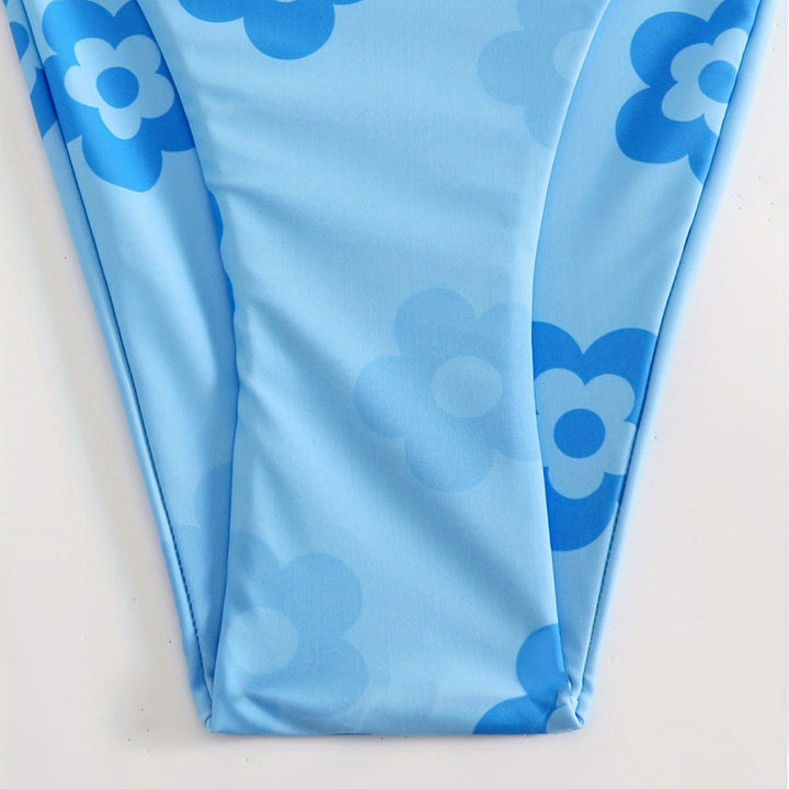 Damen Blumenmuster-Biki Drune