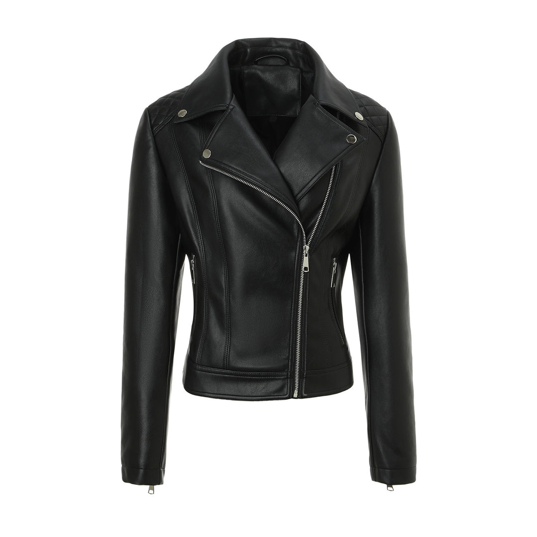 Damen Trendige Bikerjacke mit Steppdetails Drune